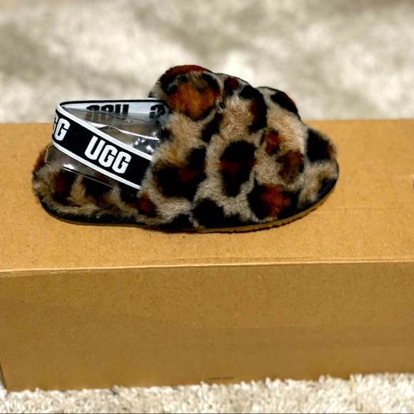Lunar Women's Ghana Cheetah Print Slippers - Fleece Lined, Textile Upper, Synthetic Sole (Size 6)